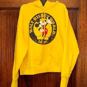 NWOT Walt Disney World Yellow Hoodie